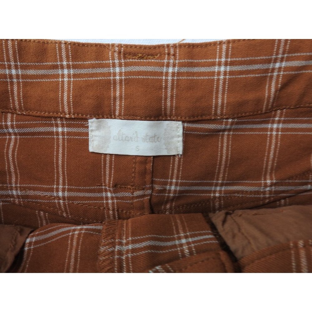 Alter'd State Rust Plaid Mini Skirt Size Small Y2K Preppy Fall Aesthetic - Picture 3 of 8
